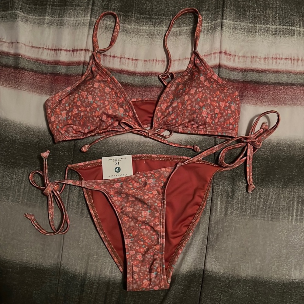 Aeropostale. M bikini top & XS bikini bottom.